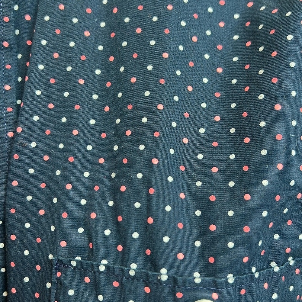 🛍️ 4 for $25 Express Men’s Fitted Polka Dot Button-Down Shirt L – Stylish Casual - Picture 5 of 6